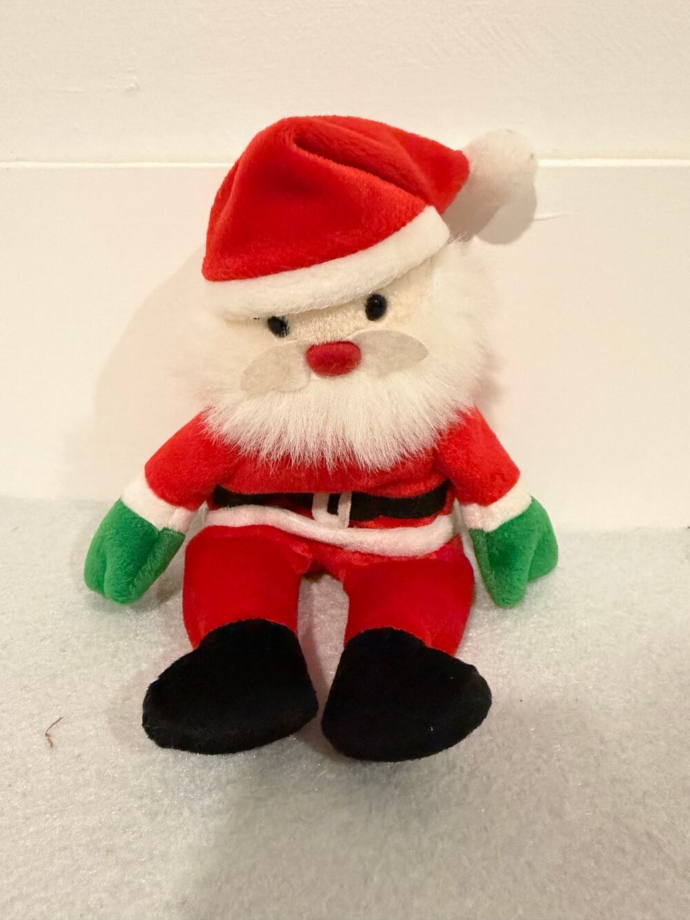 Vintage NOS 1998 Y2K Santa Ty Beanie Baby Babies Santa Christmas